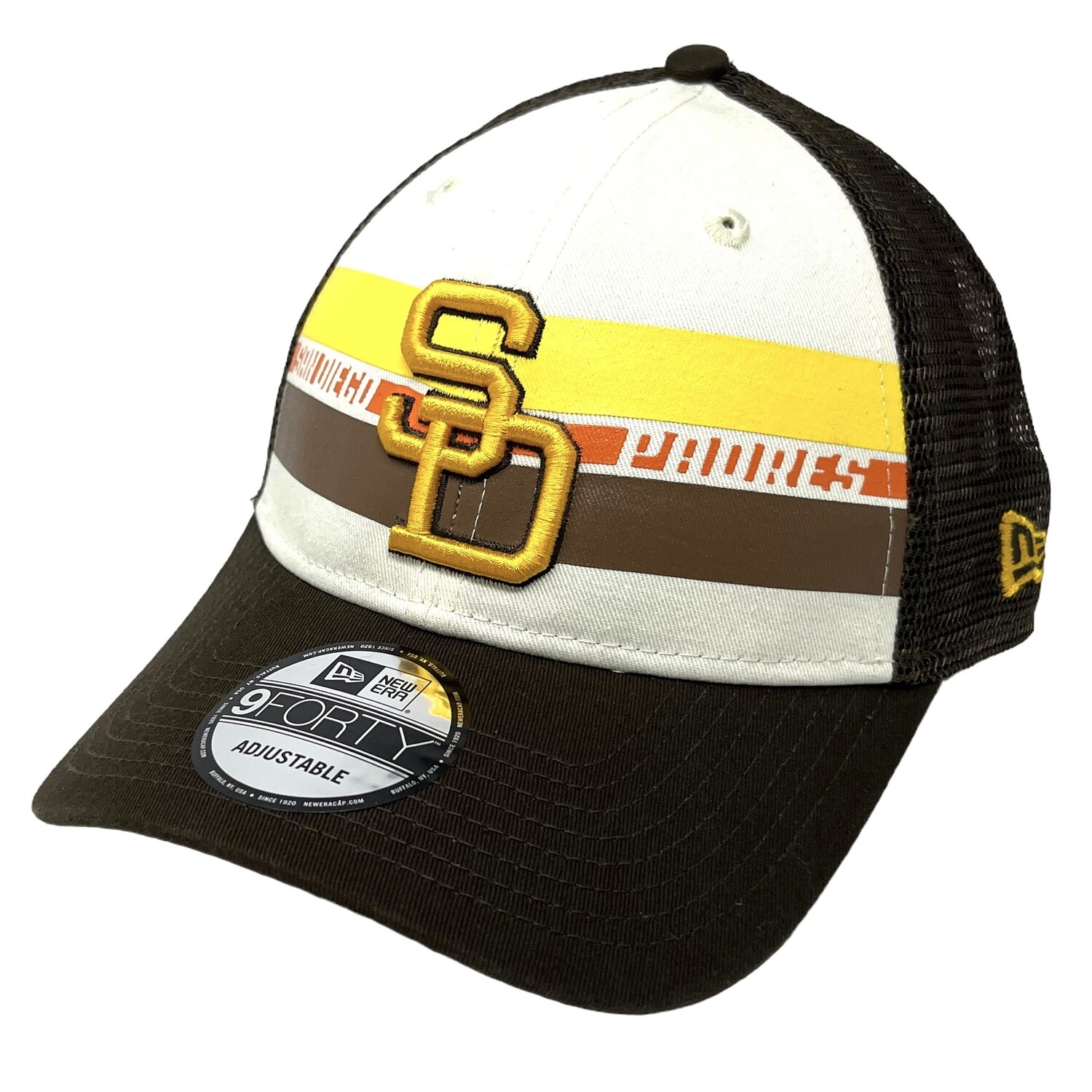 San Diego Padres Men’s New Era Trucker 9FORTY Adjustable Hat