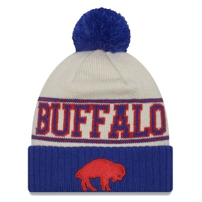 Buffalo Bills Men's New Era Historic Cuffed Pom Knit Hat