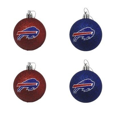 Buffalo Bills 4-Pack Ornament Set Buffalo Bills 4-Pack Ornament Set