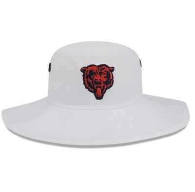 Chicago Bears Men’s New Era White 2023 NFL Training Camp Panama Bucket Hat