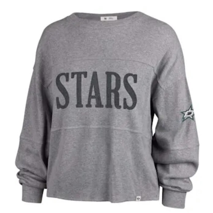 Dallas Stars Women’s Jada 47 Brand Slate Grey Long Sleeve Shirt