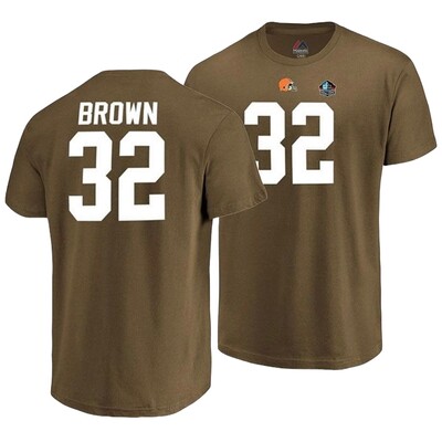 Cleveland Browns Jim Brown Men’s Hall of Fame T-Shirt