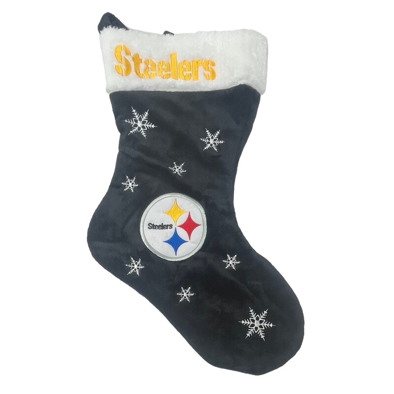 Pittsburgh Steelers Snowflake Christmas Stocking
