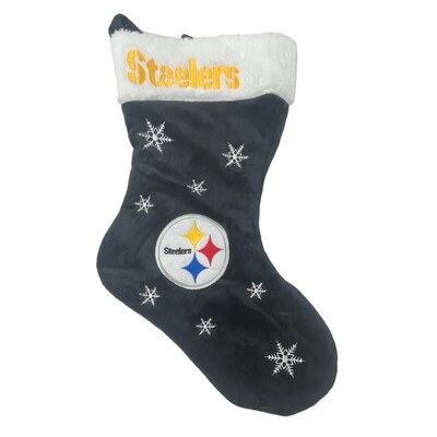 Pittsburgh Steelers Snowflake Christmas Stocking