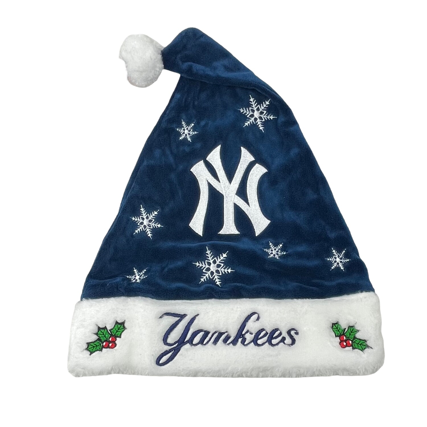 New York Yankees Snowflake Santa Hat