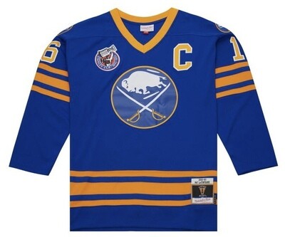 Buffalo Sabres Pat LaFontaine 1992-93 Men’s Mitchell & Ness Blue Line Player Jersey Buffalo Sabres Pat LaFontaine 1992-93 Men’s Mitchell & Ness Blue Line Player Jersey