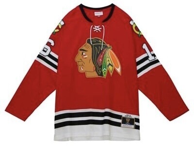 Chicago Blackhawks Bobby Hull 1960-61 Men’s Mitchell & Ness Blue Line Player Jersey