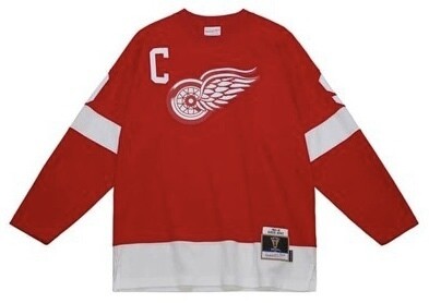 Detroit Red Wings Gordie Howe 1960-61 Men’s Red Mitchell & Ness Blue Line Player Jersey