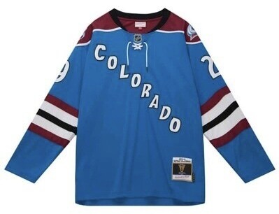 Colorado Avalanche Nathan MacKinnon 2013-14 Men’s Mitchell & Ness Blue Line Player Jersey