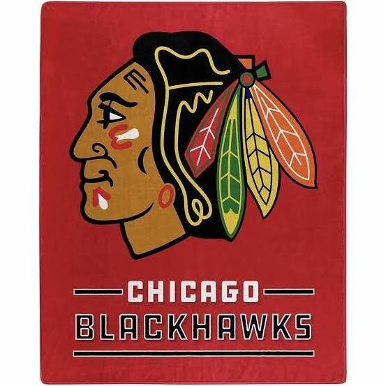 Chicago Blackhawks 50 Chicago Blackhawks 50" x 60" Plush Raschel Blanket