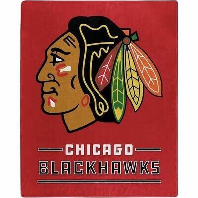 Chicago Blackhawks 50" x 60" Plush Raschel Blanket