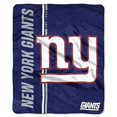 New York Giants 50 New York Giants 50" x 60" Plush Raschel Blanket