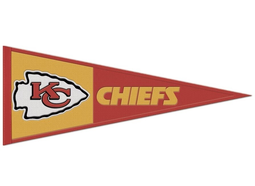 Kansas City Chiefs 13” x 32” Wool Pennant