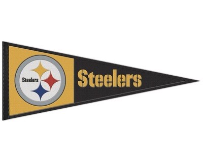 Pittsburgh Steelers 13” x 32” Wool Pennant