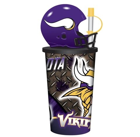 Minnesota Vikings 32oz Reusable Drinking Helmet Cup