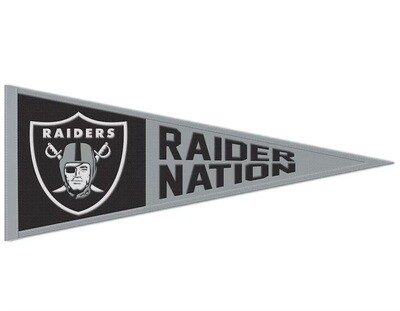 Las Vegas Raiders 13” x 32” Wool Pennant