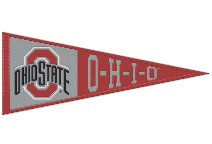 Ohio State Buckeyes 13” x 32” Wool Pennant