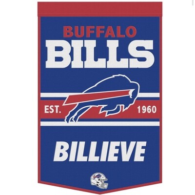 Buffalo Bills Billieve 24 x 38 Wool Banner