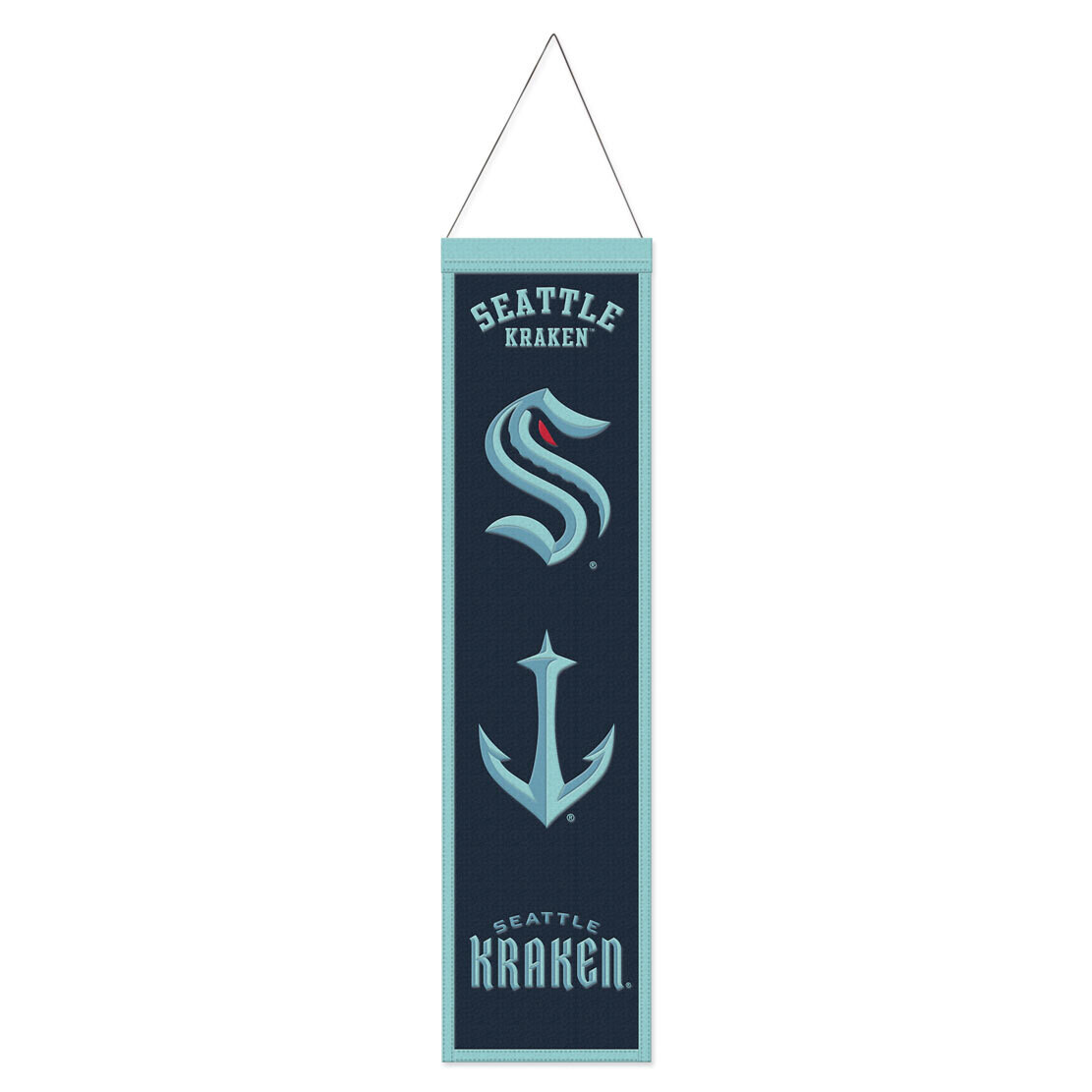 Seattle Kraken 8" x 32" Heritage Banner
