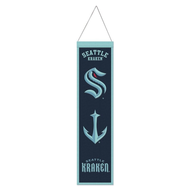 Seattle Kraken 8" x 32" Heritage Banner