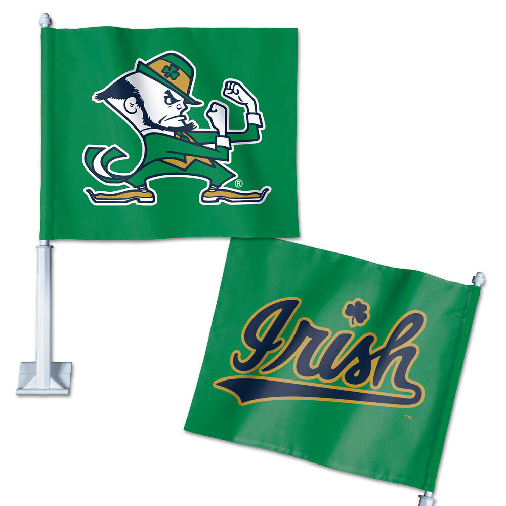 Notre Dame Fighting Irish Car Flag