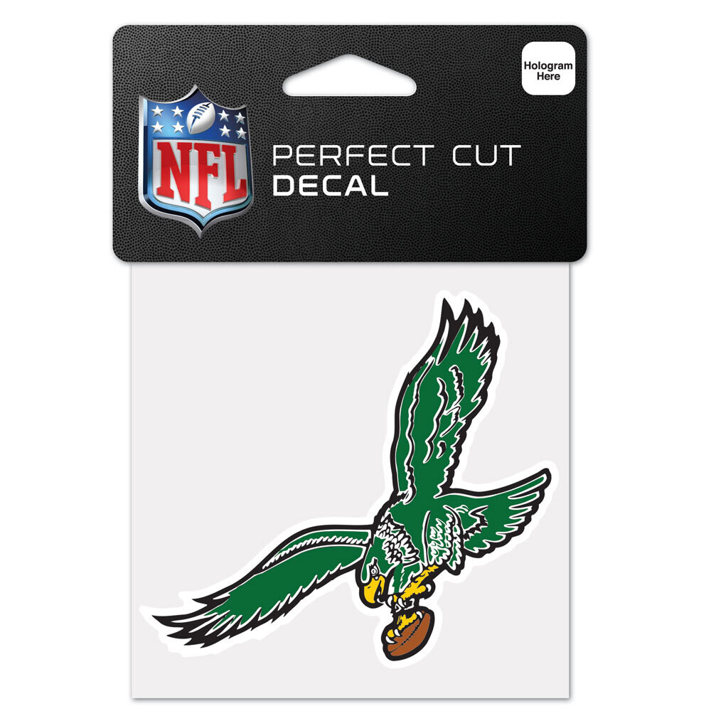 Philadelphia Eagles Retro 4" x 4" Perfect Cut Color Decal