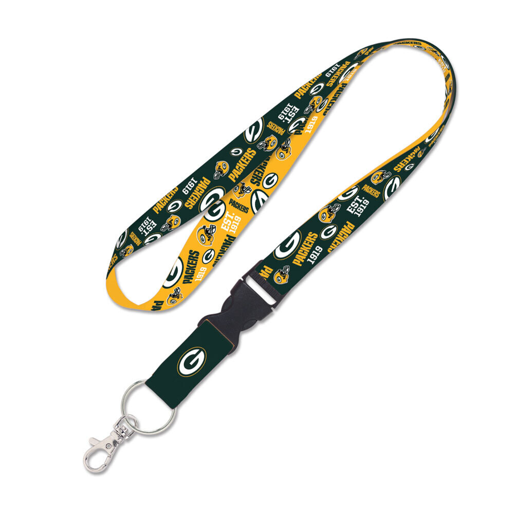 Green Bay Packers All Over Print 1" Lanyard