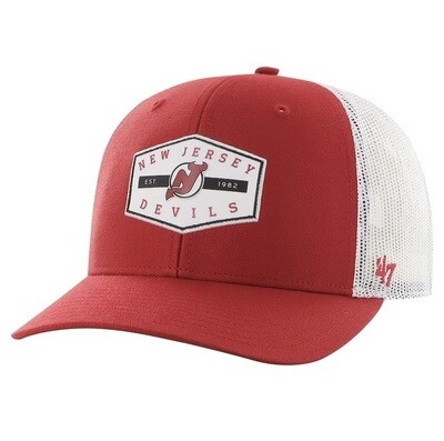 New Jersey Devils Men's 47 Red Convoy Trucker Adjustable Hat