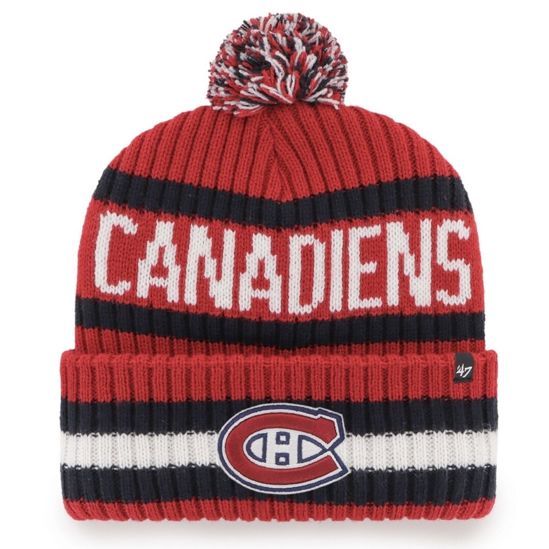 Montreal Canadiens Men's 47 Bering Cuff Pom Knit Hat