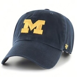 Michigan Wolverines Navy Men’s 47 Brand Clean Up Adjustable Hat