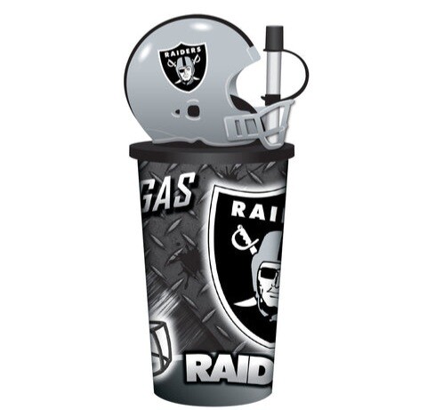 Las Vegas Raiders 32oz Reusable Drinking Helmet Cup