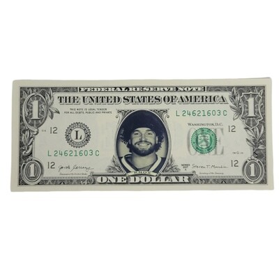 Dawson Knox Famous Face Dollar Bill