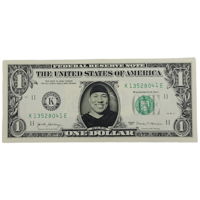 Hines Ward Famous Face Dollar Bill