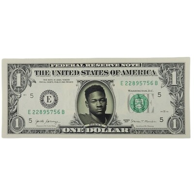 Stefon Diggs Famous Face Dollar Bill