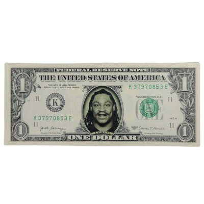 Marshawn Lynch Famous Face Dollar Bill