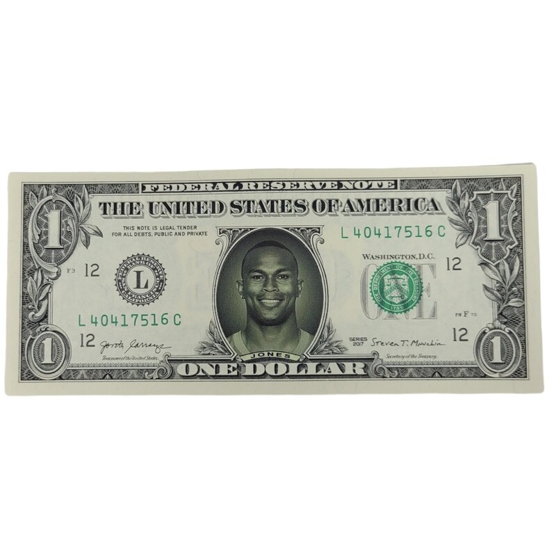 Julio Jones Famous Face Dollar Bill