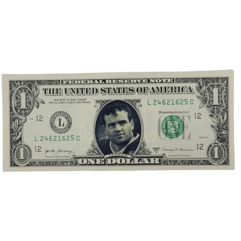 Steve Tasker Famous Face Dollar Bill