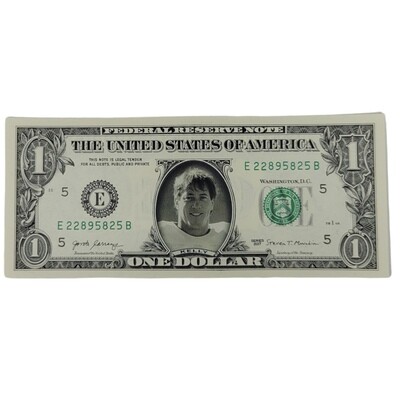 Jim Kelly Famous Face Dollar Bill