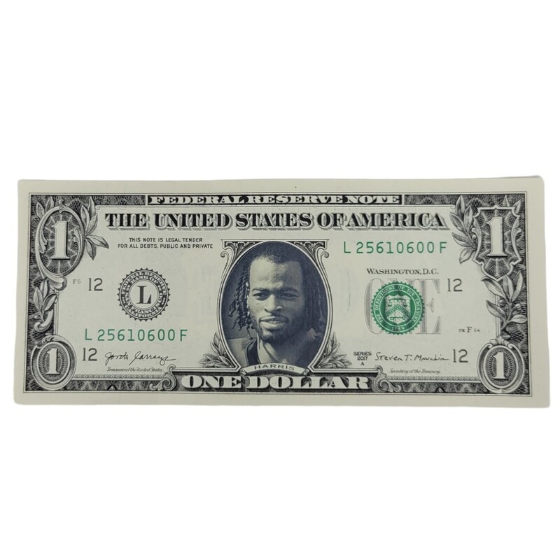 Najee Harris Famous Face Dollar Bill
