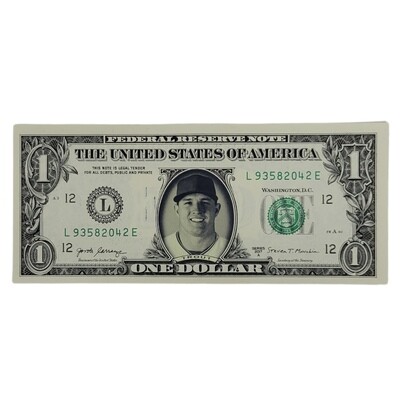 Mike Trout Famous Face Dollar Bill