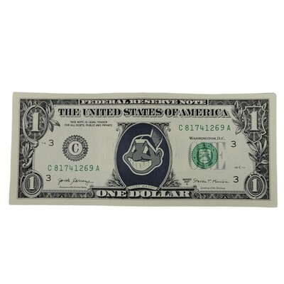 Chief Wahoo Famous Face Dollar Bill
