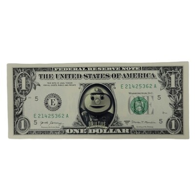 Brutus Buckeye Famous Face Dollar Bill