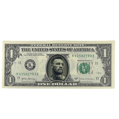 Conor McGregor Famous Face Dollar Bill