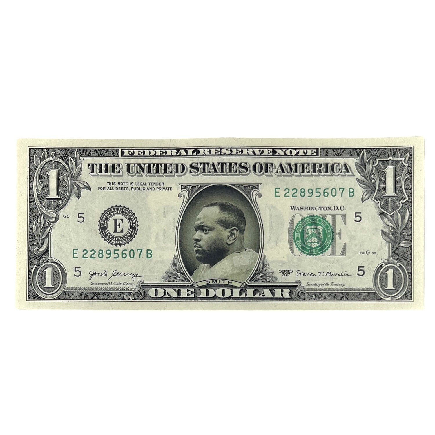 Emmitt Smith Famous Face Dollar Bill