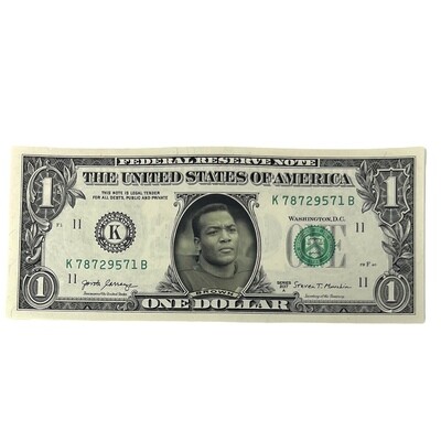 Jim Brown Famous Face Dollar Bill