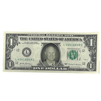 Terry Bradshaw Famous Face Dollar Bill