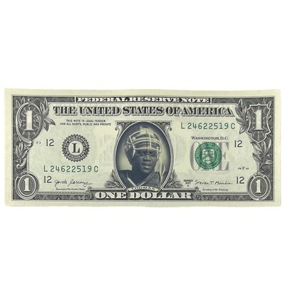 Thurman Thomas Famous Face Dollar Bill