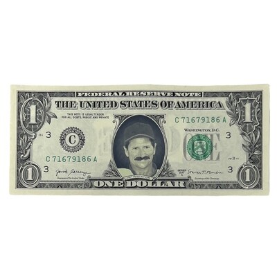 Dale Earnhardt Famous Face Dollar Bill