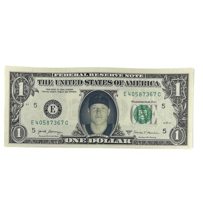 Christian McCaffrey Famous Face Dollar Bill
