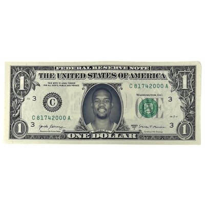 Evan Mobley Famous Face Dollar Bill